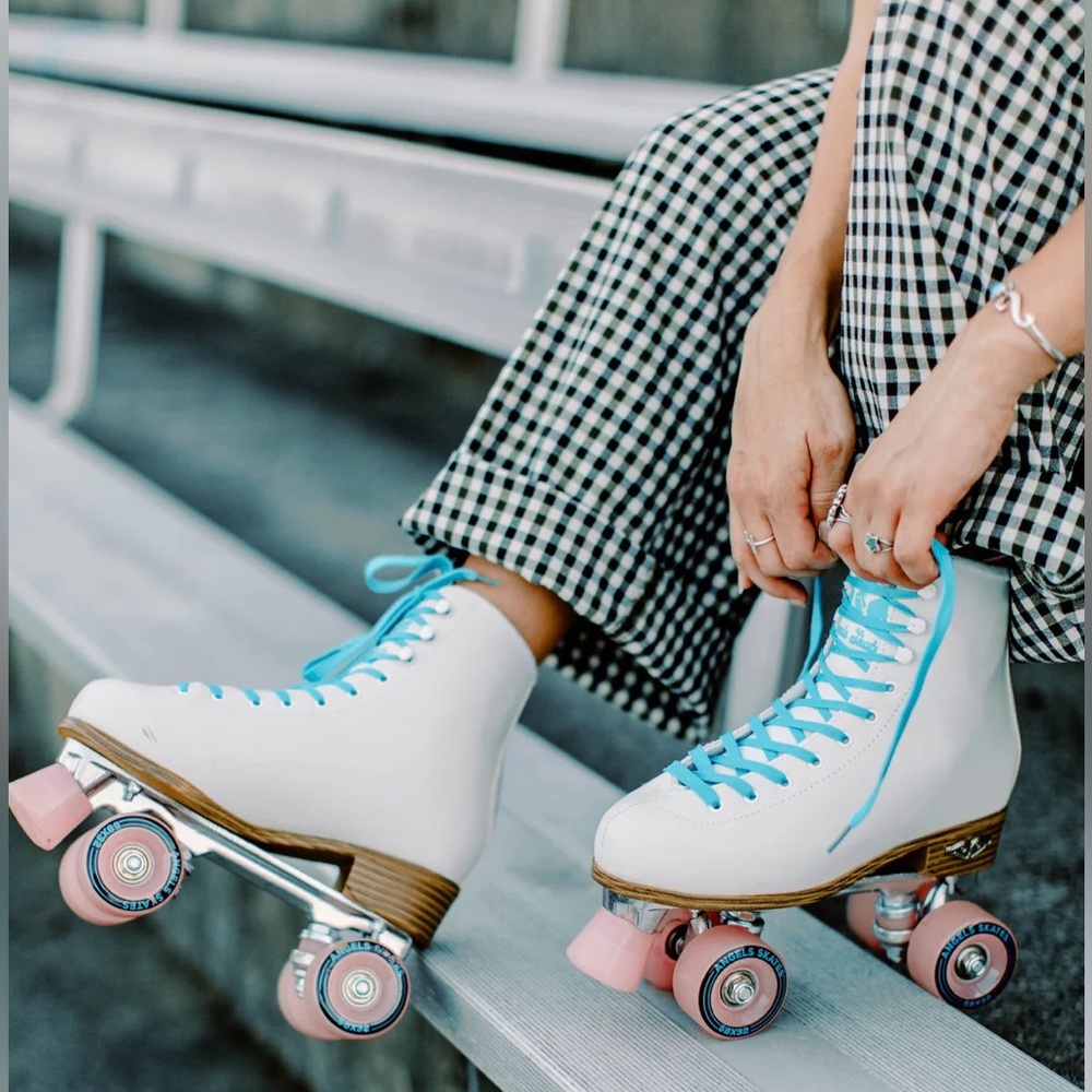 Angel Skates Cloud White Roller Skates size 10